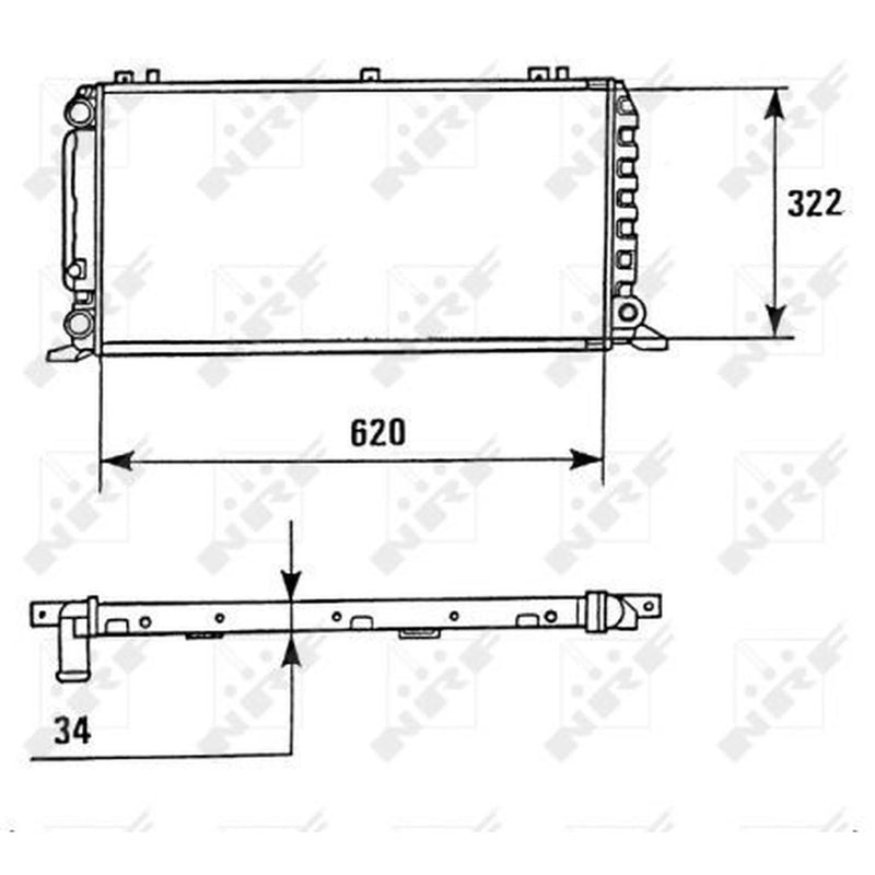 NRF Engine Radiator 58928