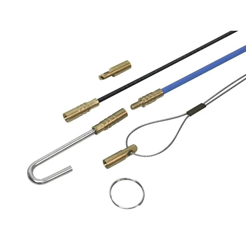 Faithfull Fibreglass Cable Rod Set 15pc 10 330-1000mm