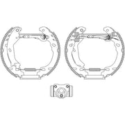 Mintex Brake Shoe Set Axle Kit MSP304