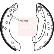 Apec Brake Shoe Set Axle Kit SHU517