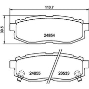 DON Rear Brake Pad Set PCP1482