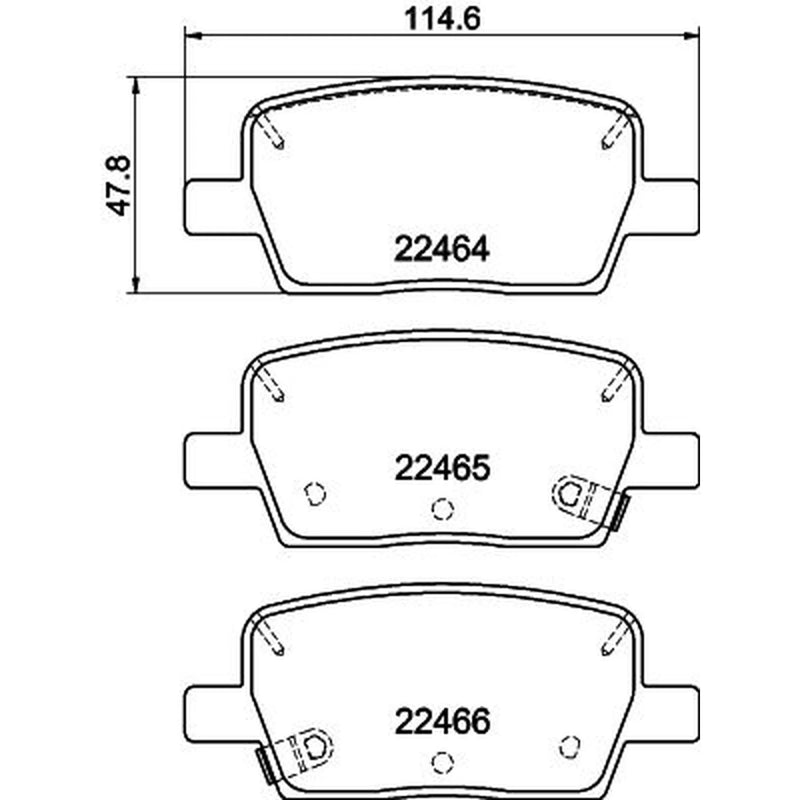 Mintex Rear Brake Pad Set MDB4027