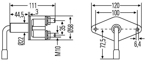 Hella 6EK 001 559-001 Main Switch, battery