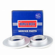 Borg & Beck 2 x Solid Rear Brake Discs BBD5212