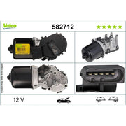 Valeo Front/Rear Wiper Motor Front 582712
