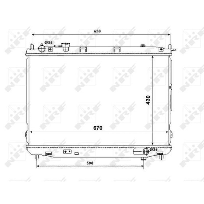 NRF Engine Radiator 53847