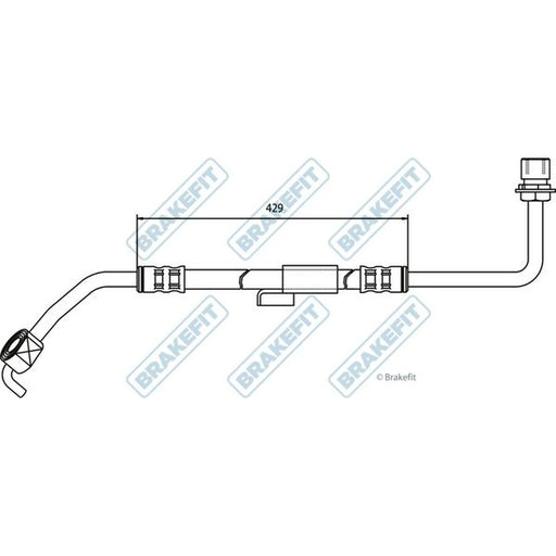 Apec Brake Hydraulic Hose Line Front Left BHO4031