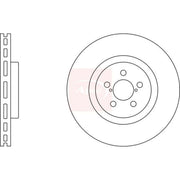 Apec 2 x Vented Front Brake Discs DSK2423