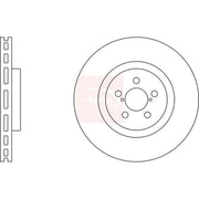 Apec 2 x Vented Front Brake Discs DSK2423