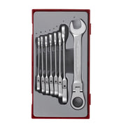 Teng Tools Ratcheting Combination Spanner Set TT1 8 Pieces