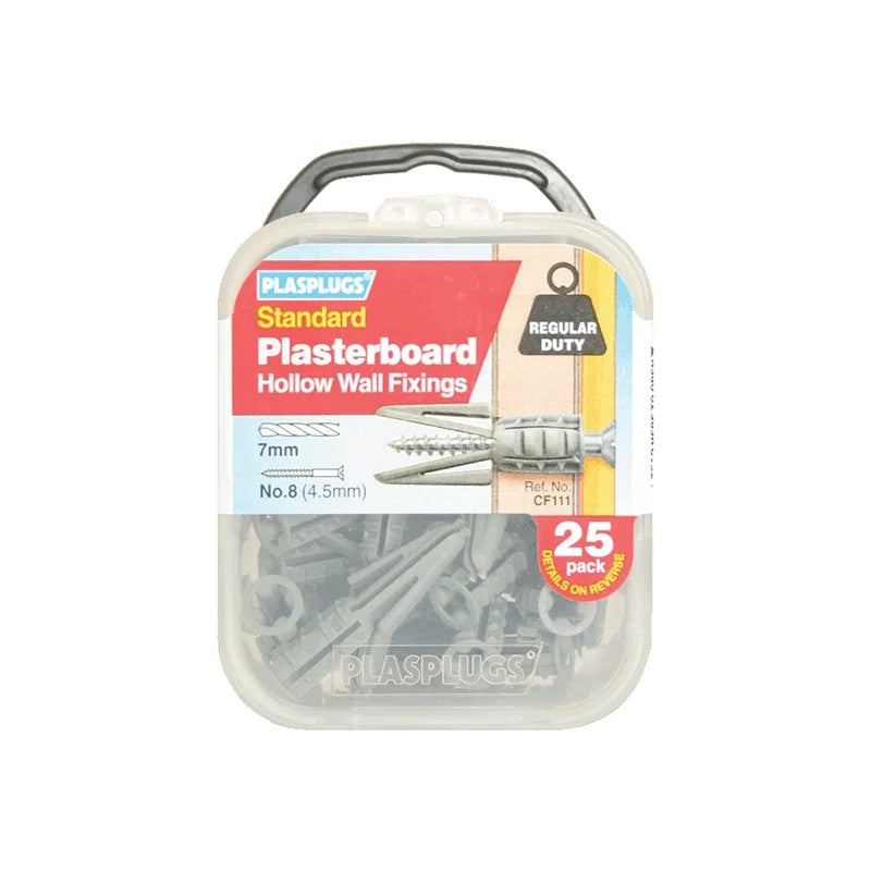 Plasplugs Plasterboard Fixing Regular Duty x 25 CF111 - CF111