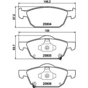 Mintex Front Brake Pad Set MDB3418