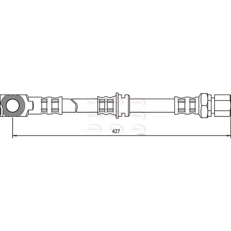 Apec Brake Hydraulic Hose Line Front HOS3114