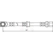 Apec Brake Hydraulic Hose Line Front HOS3114