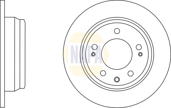 NAPA Front Vented & Rear Vented Brake Discs & Pads fits HYUNDAI KIA