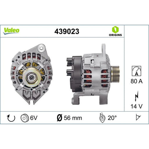 Valeo Car Alternator 12V 439023