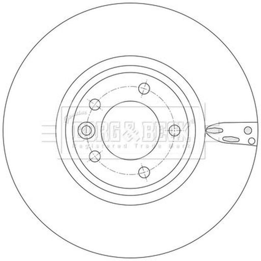 Borg & Beck 2 x Vented Front Brake Discs BBD6243S