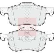 Apec Front Brake Pad Set PAD1075