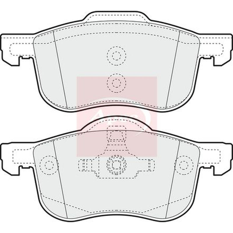 Apec Front Brake Pad Set PAD1075