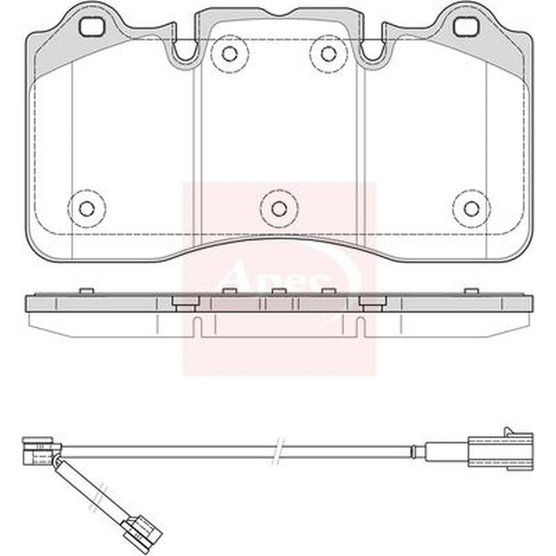 Apec Front Brake Pad Set PAD2454