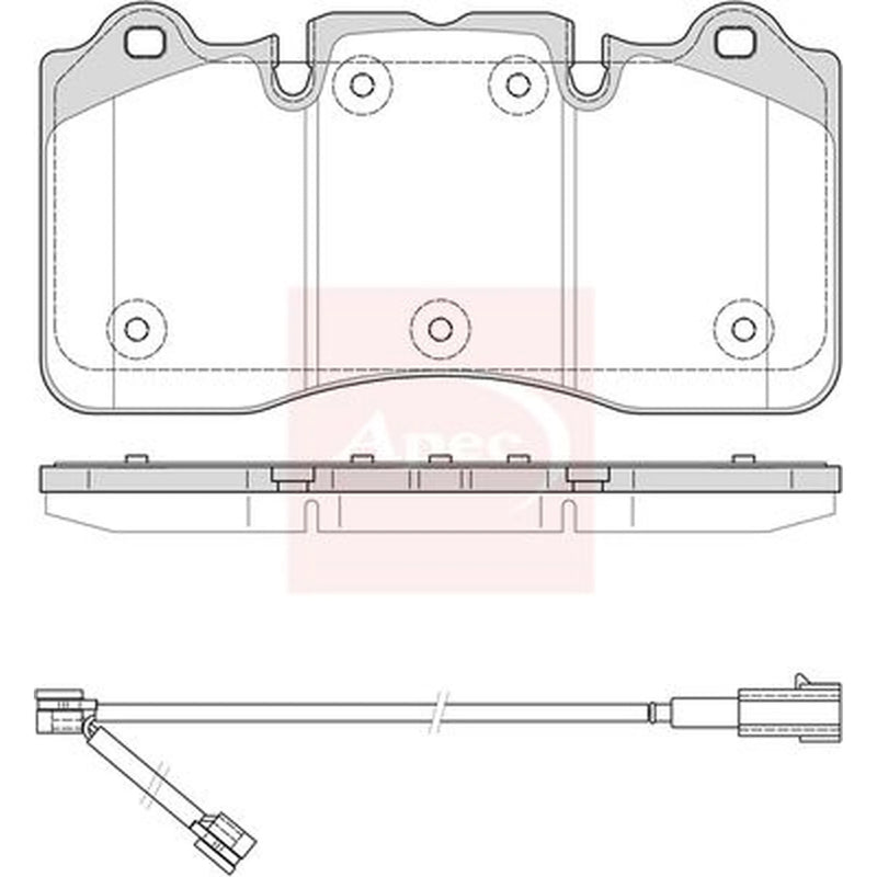 Apec Front Brake Pad Set PAD2454