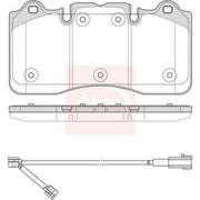 Apec Front Brake Pad Set PAD2454