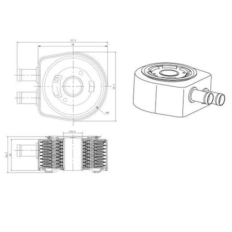 NRF Engine Oil Cooler 31834