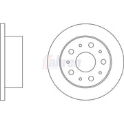 Fahren 2 x Solid Rear Brake Discs FBD6566