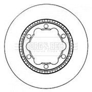 Borg & Beck 2 x Vented Rear Brake Discs BBD5904S