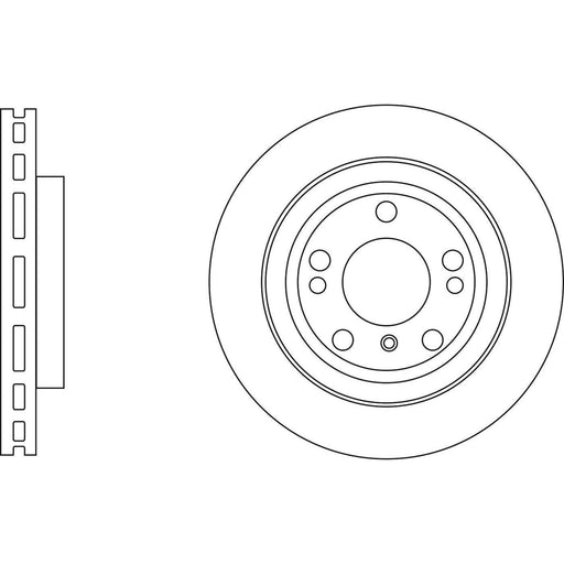 Apec Brake Disc Front Fits Mercedes Gl Class Gls Apec  - Town Parts