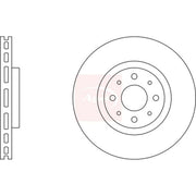 Apec 2 x Vented Front Brake Discs DSK3878