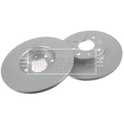 Borg & Beck 2 x Solid Front Brake Discs BBD4715