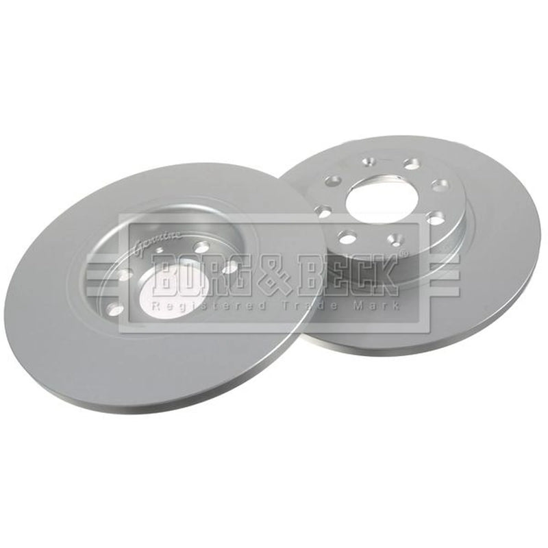Borg & Beck 2 x Solid Front Brake Discs BBD4715