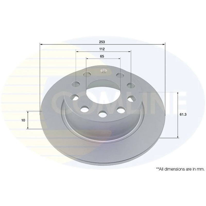 Comline 2 x Rear Brake Discs ADC4068