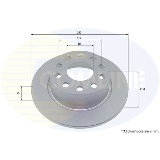 Comline 2 x Rear Brake Discs ADC4068