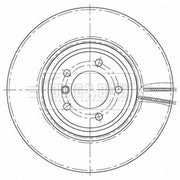 Borg & Beck 2 x Vented Front Brake Discs BBD5801S