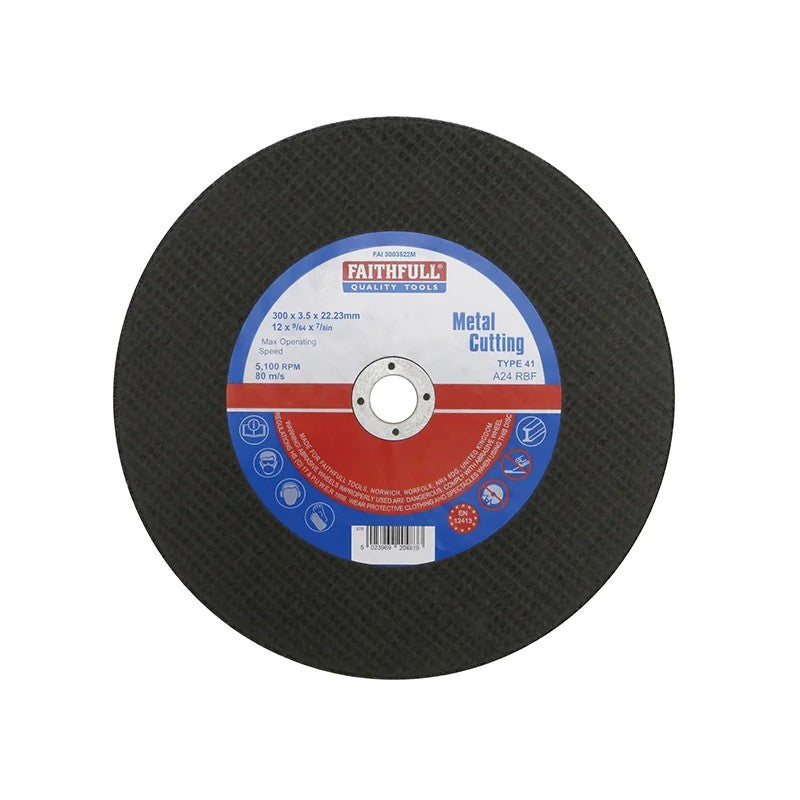 Faithfull Metal Cut Off Disc 300 x 3.5 20-25.4mm