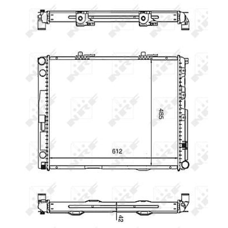 NRF Engine Radiator 58253