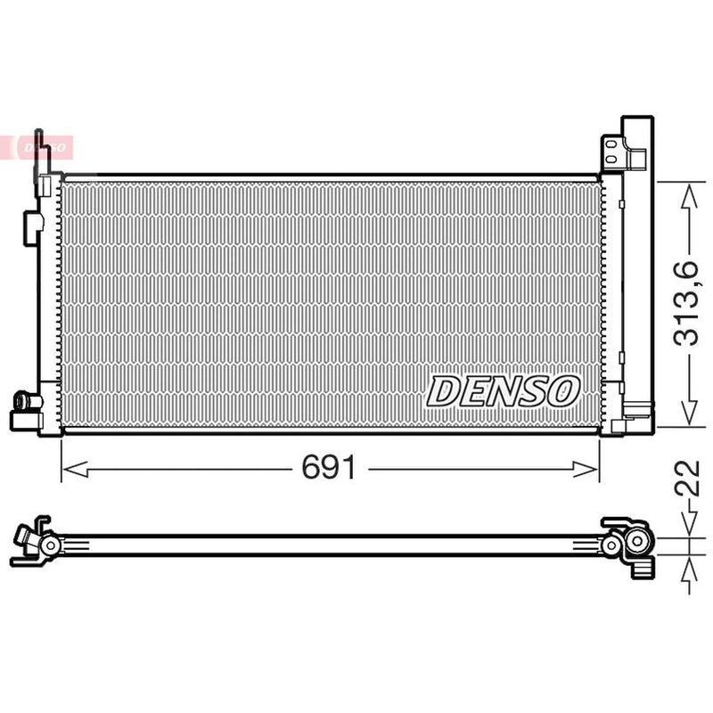 Denso Air Conditioning Condenser DCN50124