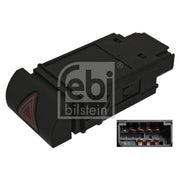 Febi Hazard Warning Light Switch 7 Connectors 100405