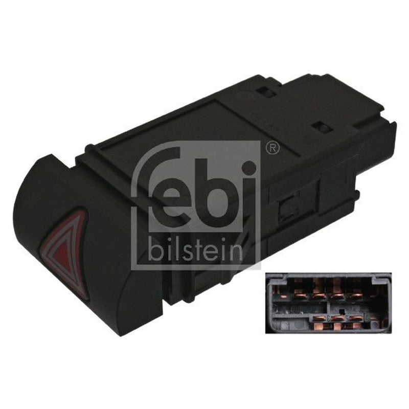 Febi Hazard Warning Light Switch 7 Connectors 100405