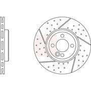 Apec 2 x Vented Front Brake Discs DSK3006