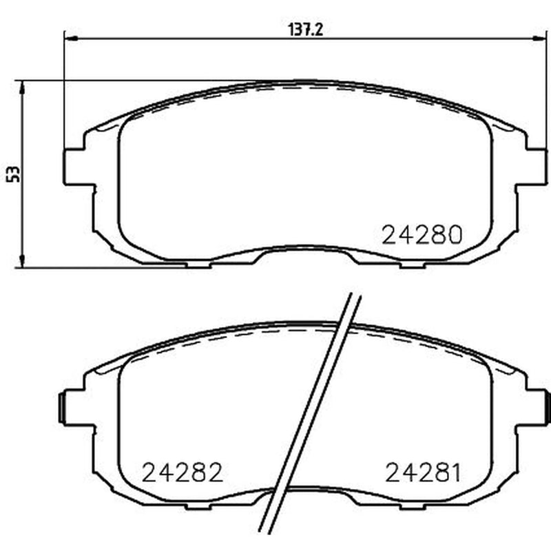 DON Front Brake Pad Set PCP1319