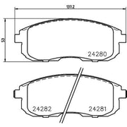 DON Front Brake Pad Set PCP1319