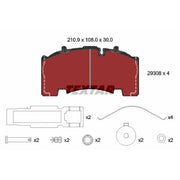 Textar Brake Pad Set 2930801