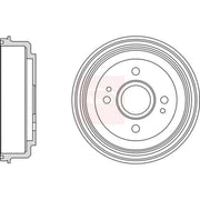Apec Brake Drum Assembly Rear DRM9980