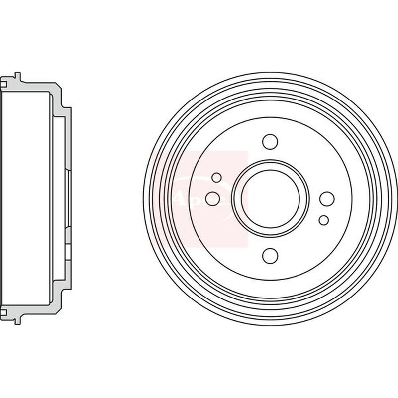 Apec Brake Drum Assembly Rear DRM9980