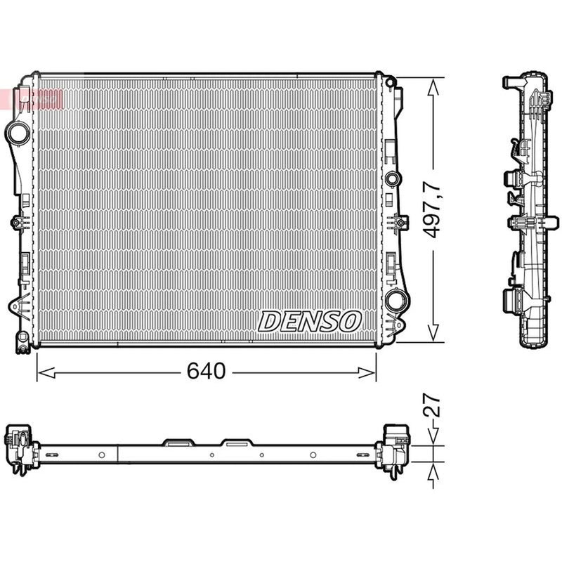 Denso Engine Radiator DRM17116