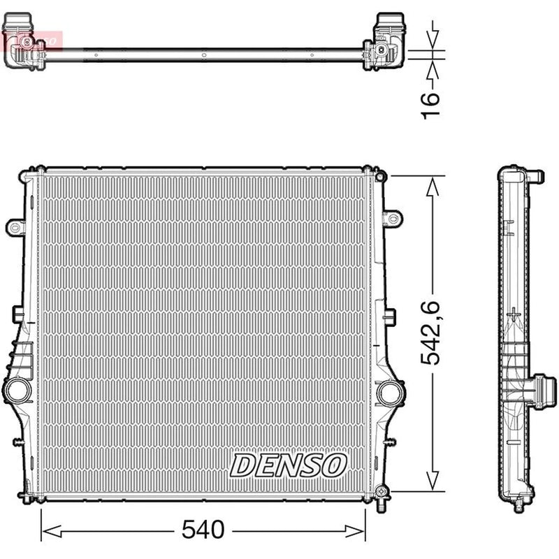 Denso Engine Radiator DRM01008
