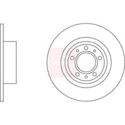 Apec 2 x Solid Rear Brake Discs DSK3246